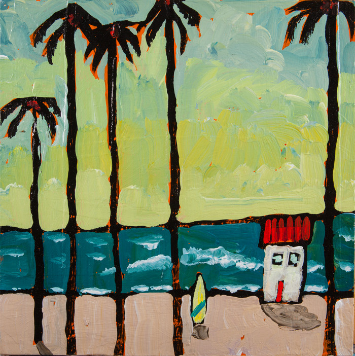 Beach Painting by Kirk Saber